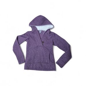 Nike ACG Sweater Hoodie Purple Sweatshirt Sherpa Lined Outdoor Hiking Women Sz S